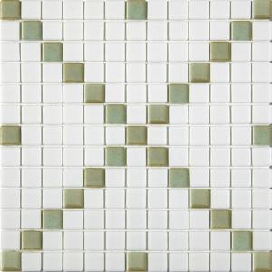 Alttoglass Mosaïque Titanio Blanca Menta