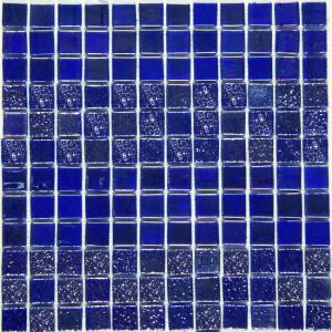 Mosavit mosaïque de verre Vintage Rock Rayas Cobalto