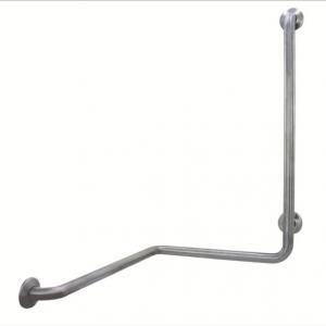 Double angled shower grab bar satin 15049.S