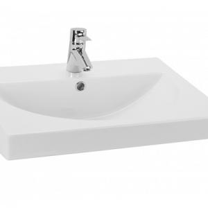 City semi recessed basin 80