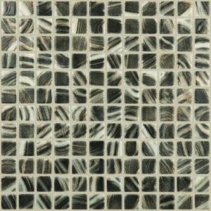 Vidrepur Mosaïque Pincel Negro/Oro 25x25