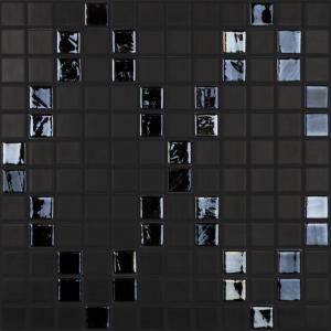 Vidrepur Mosaïque Negro Geometria 25X25